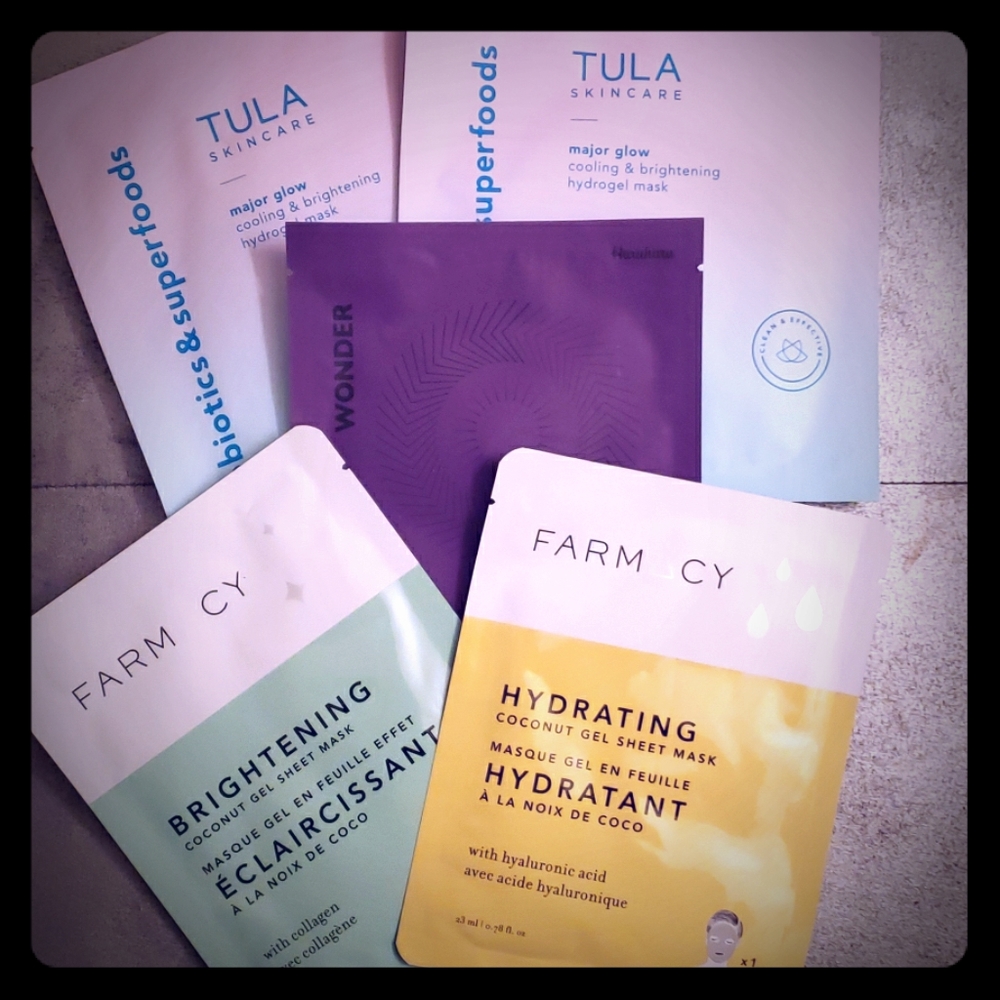 Tula, Farmacy, and Haruharu Lot of 5  sheet mask